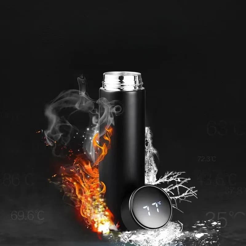 Stalowy termos z inteligentnym wyświetlaczem LED 🌡️